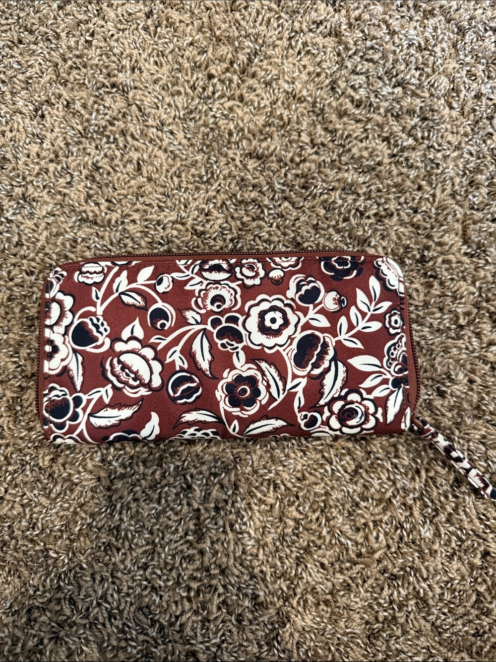 Vera Bradley Russet Floral Zip Wallet